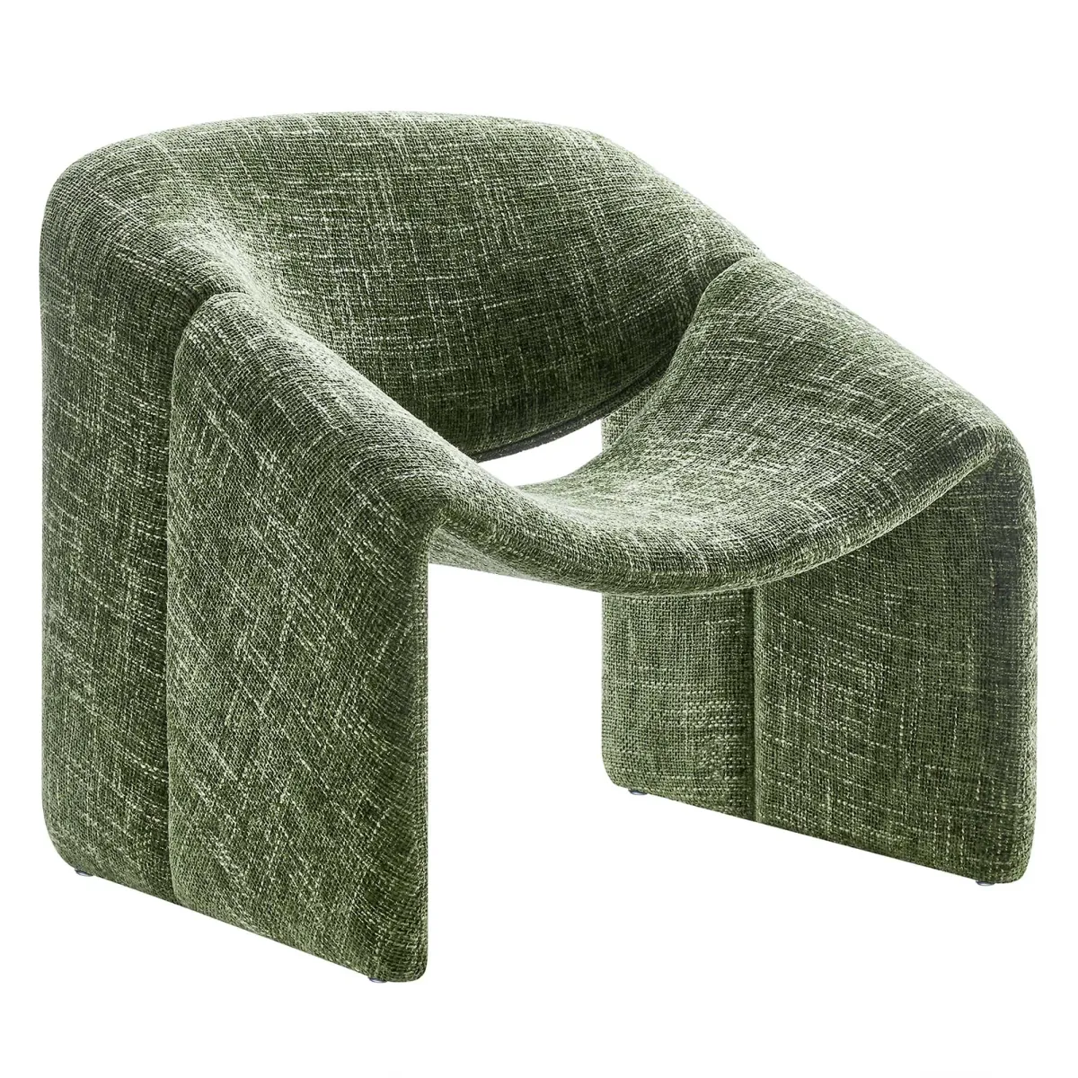 Vivi Chenille Upholstered Accent Chair by Modway Khaki