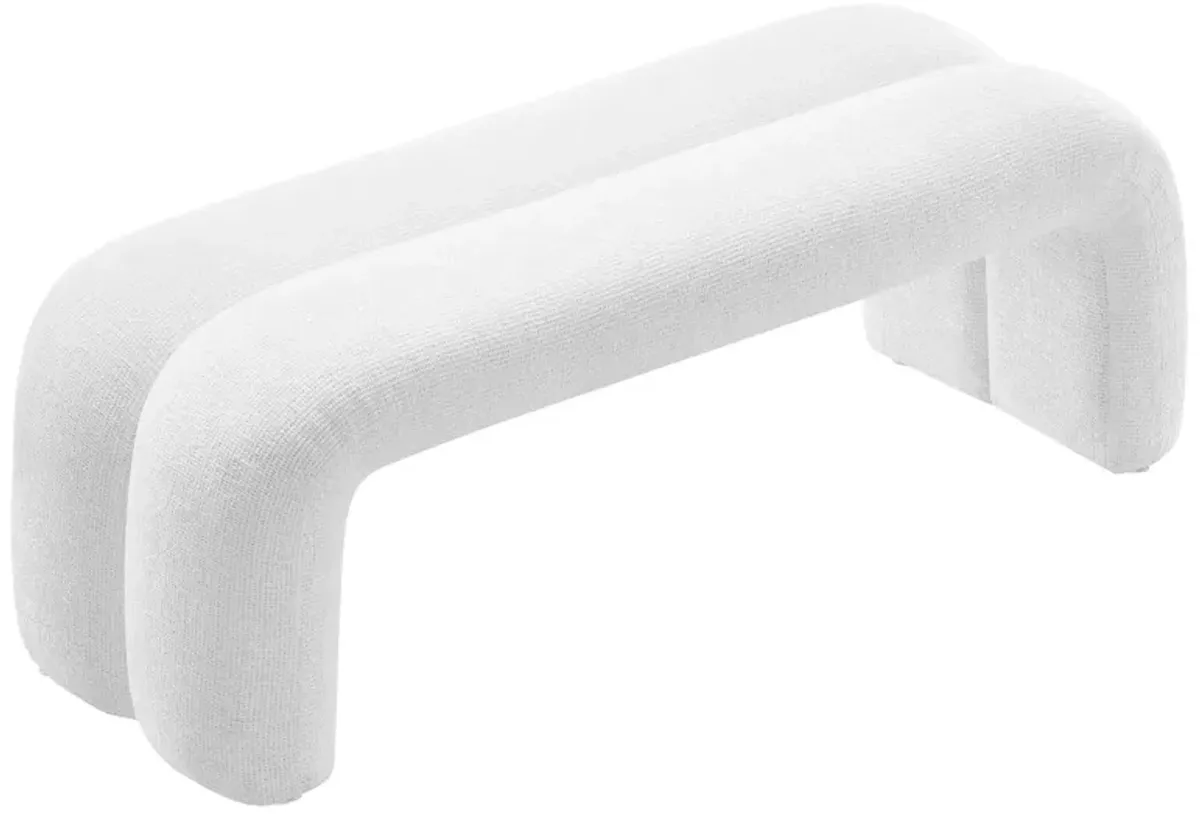 Dax 50.5" Chenille Upholstered Accent Bench by Modway