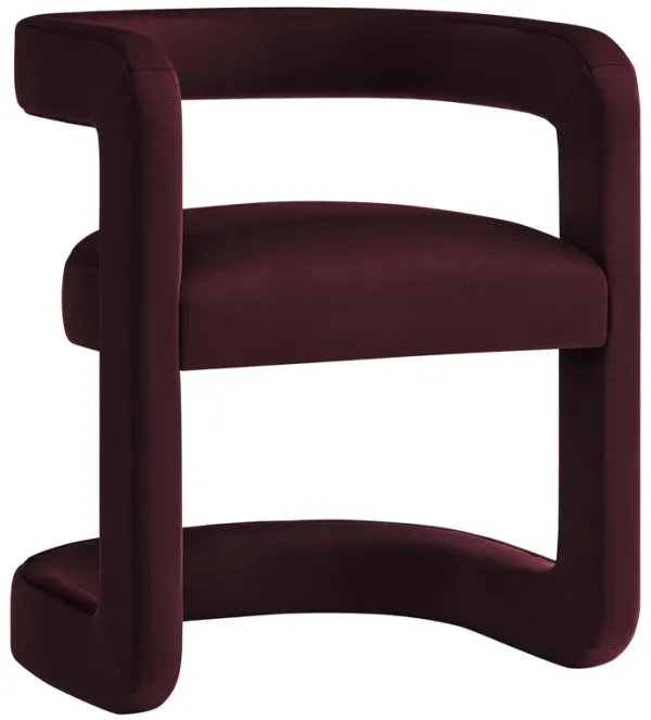 Winslow Performance Velvet Barrel Accent Chair by Modway Mulberry