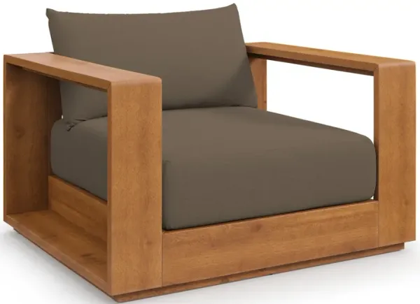 Tahoe Outdoor Patio Acacia Wood Chair by Modway Natural Cocoa