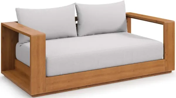 Tahoe Acacia Wood Outdoor Patio Acacia Wood Loveseat by Modway