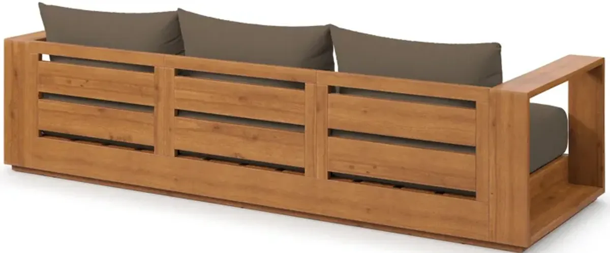 Tahoe Outdoor Patio Acacia Wood Sofa by Modway