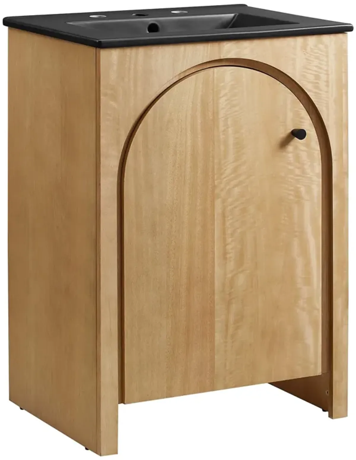 Appia Bathroom Vanity Basin Included by Modway 24" / Oak Black