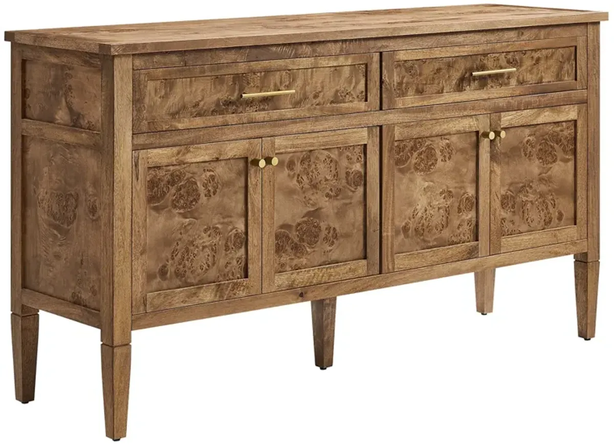 Elysian 62" Wood Sideboard by Modway Brown