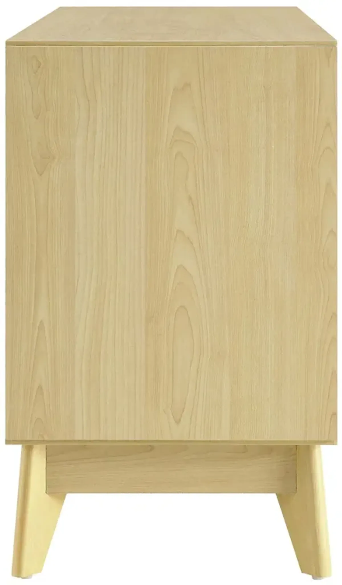 Nectar 43" Wood Grain Accent Cabinet Natural White