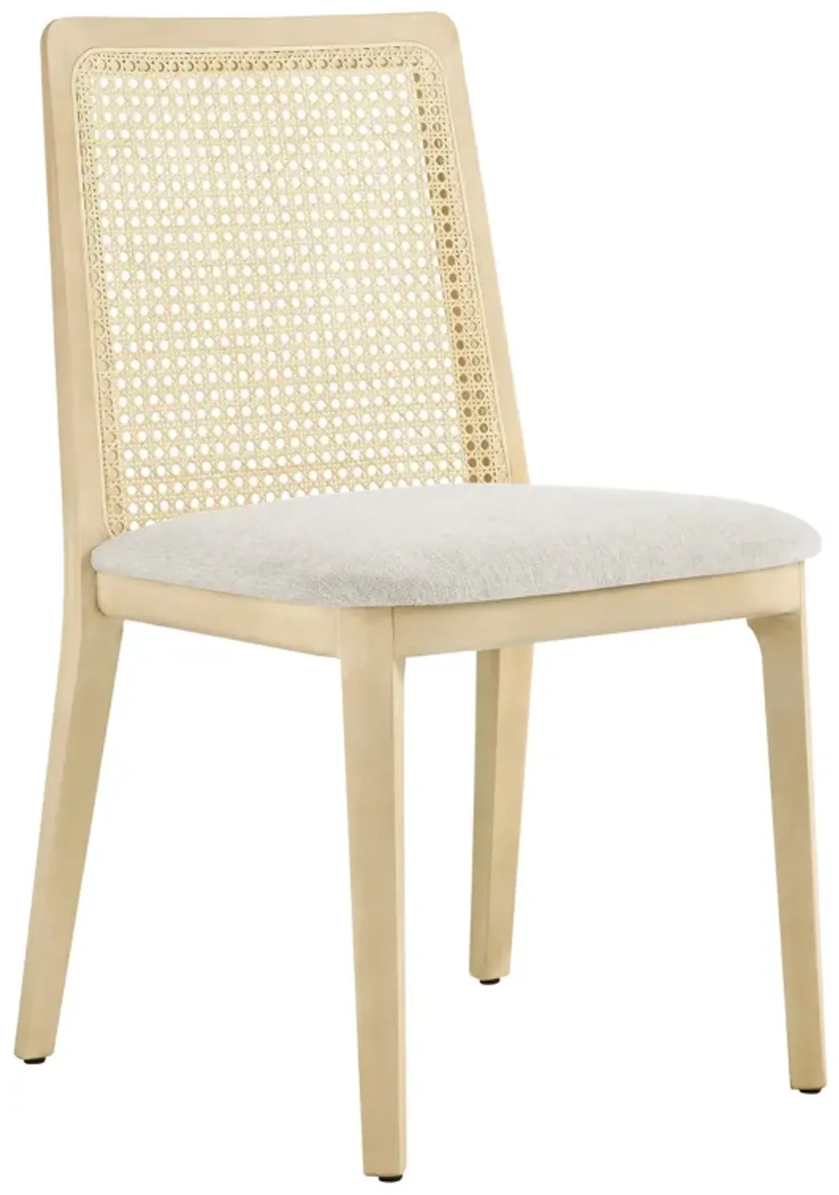 Monarch Beech Wood and Rattan Dining Side Chair by Modway Black Black Gray