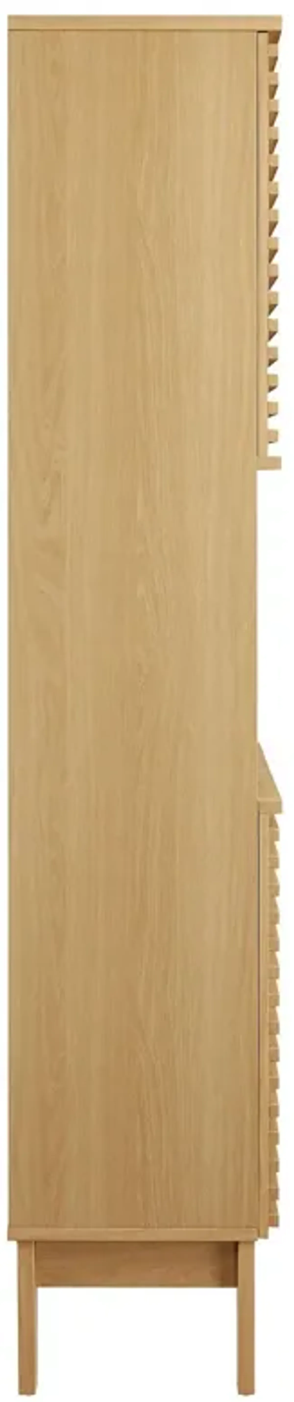 Render Tall Bathroom Storage Cabinet by Modway Oak