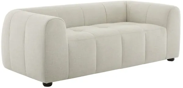 Liana   Upholstered Fabric Loveseat Linen