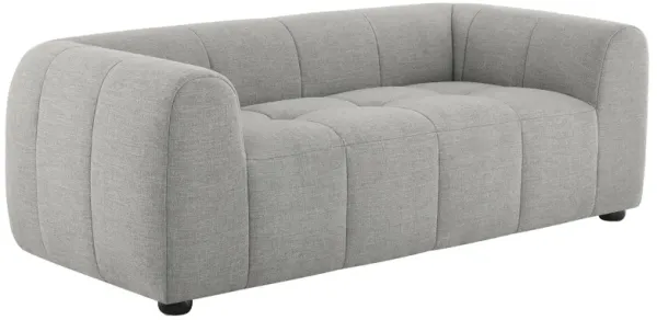 Liana   Upholstered Fabric Loveseat Pewter