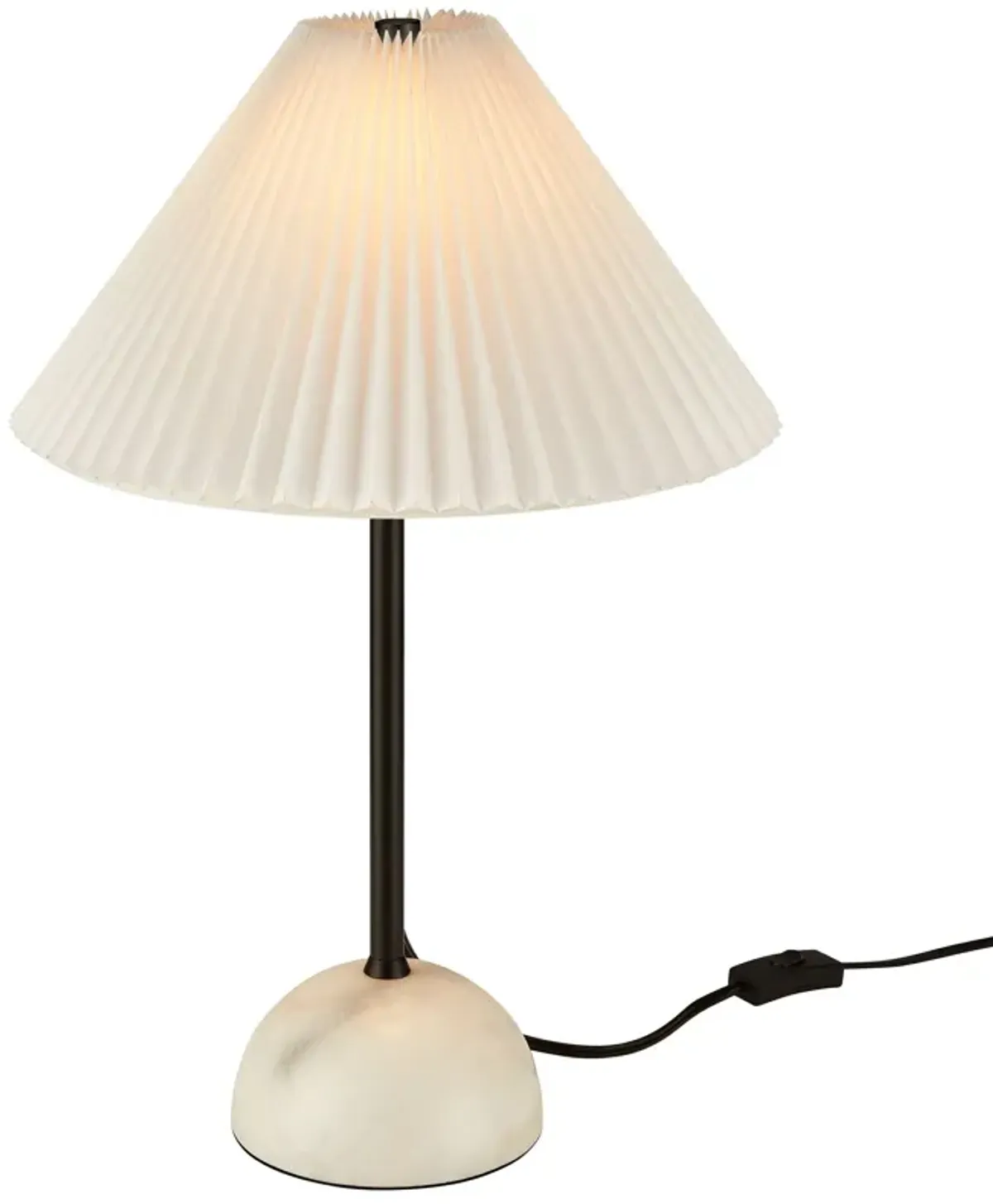 Illusion Marble Dome Table Lamp by Modway Black