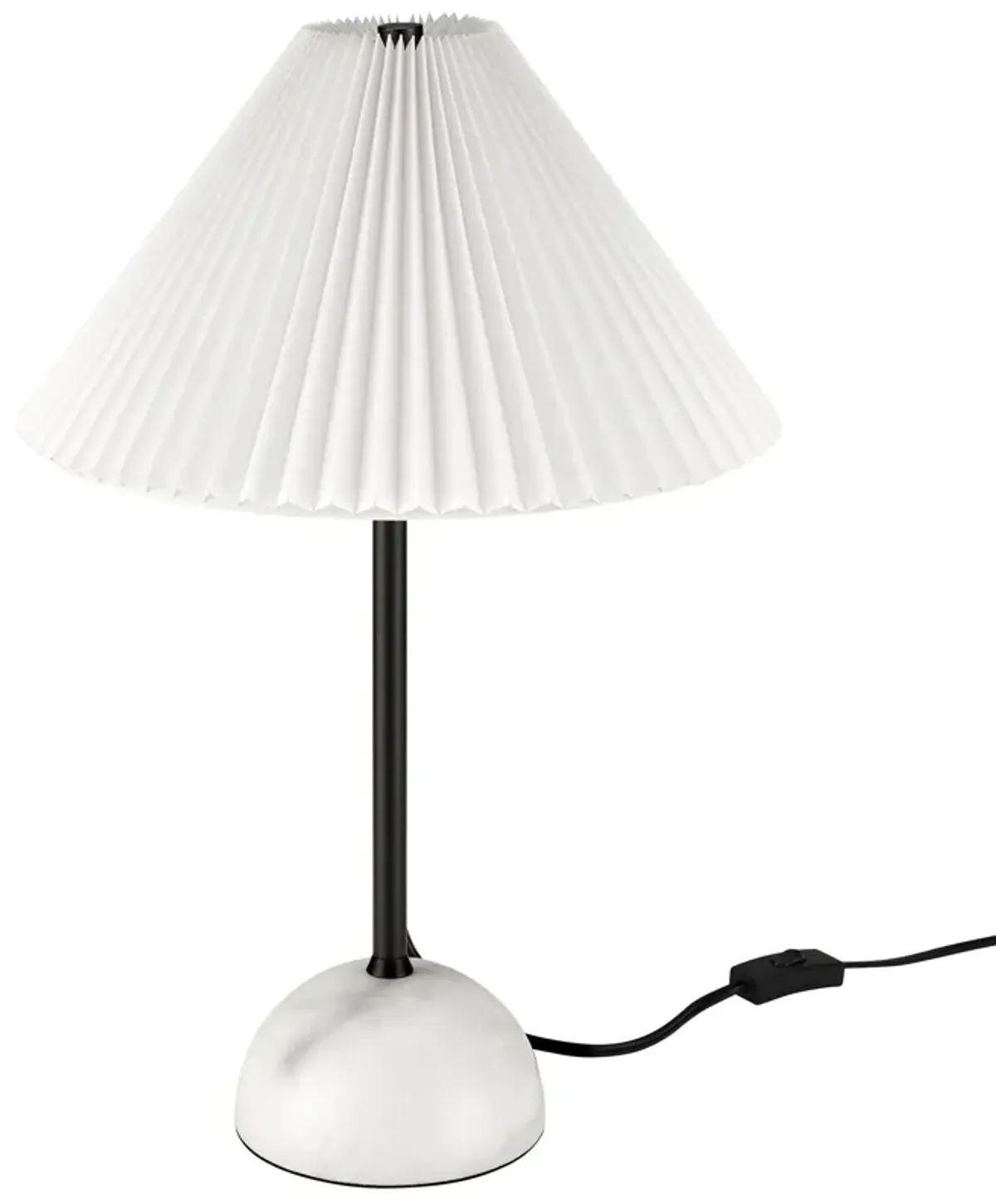 Illusion Marble Dome Table Lamp by Modway Black