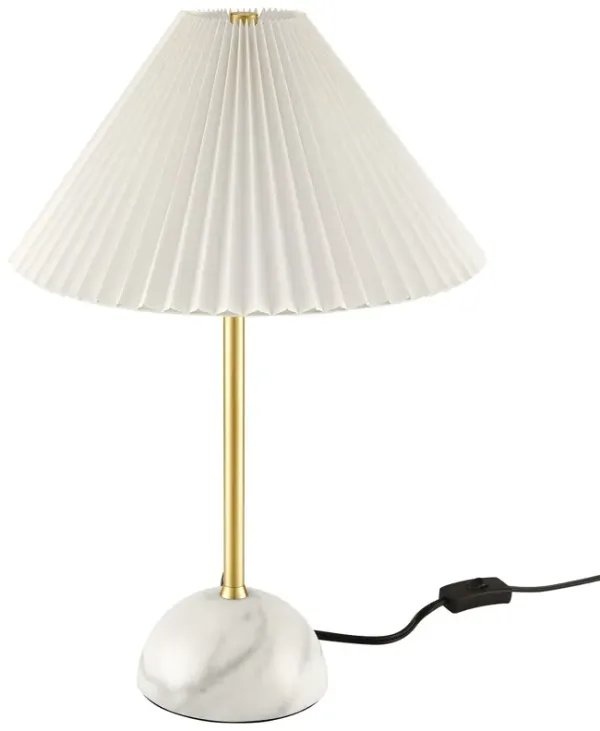 Illusion Marble Dome Table Lamp by Modway Brass