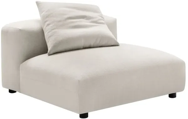 Solace  Modular Upholstered Fabric Armless Chair Salt