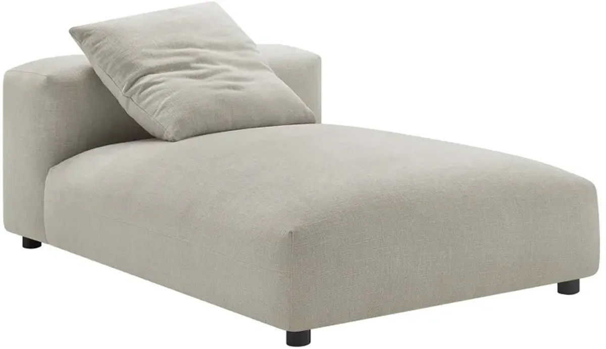 Solace  Modular Upholstered Fabric Armless Chaise Lounge