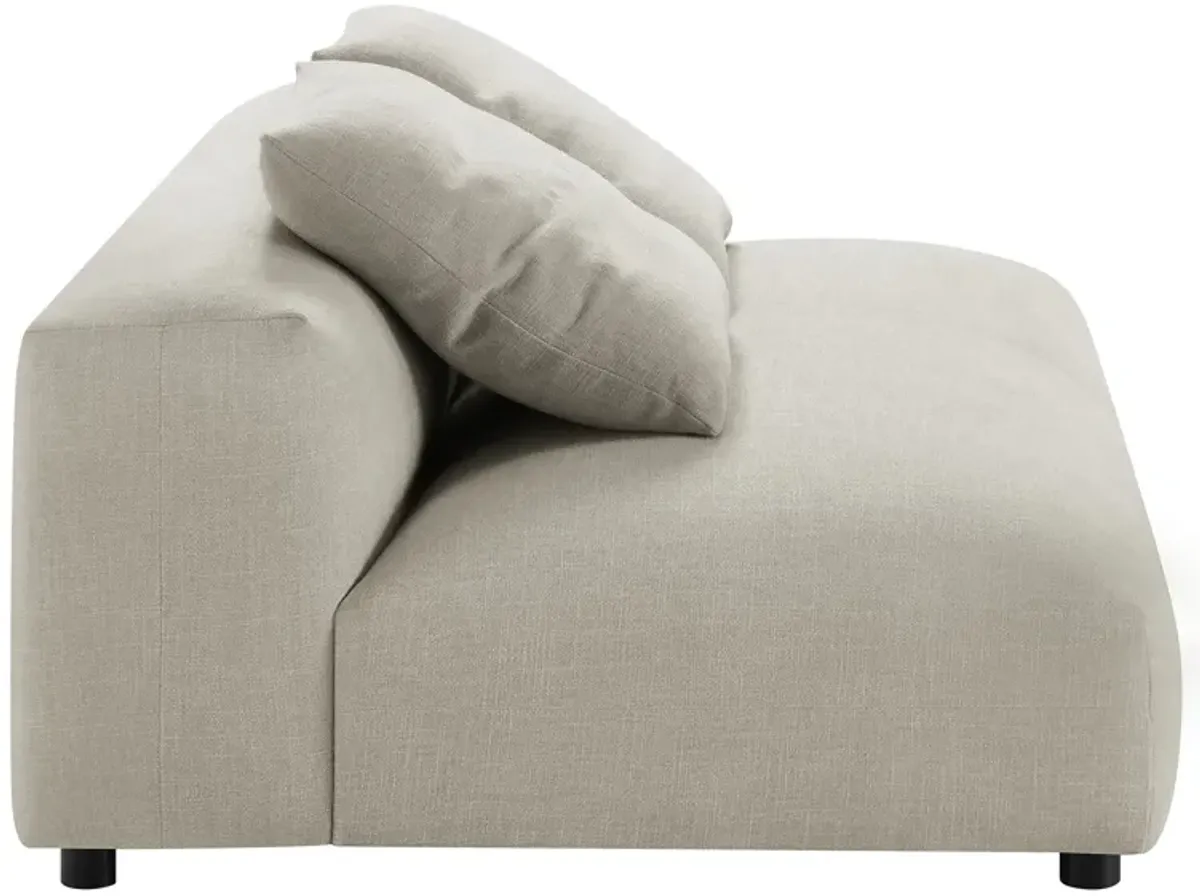 Solace  Modular Upholstered Fabric Armless Loveseat