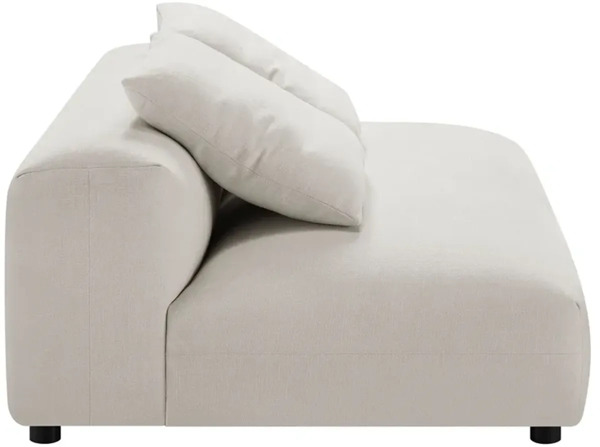 Solace  Modular Upholstered Fabric Armless Loveseat