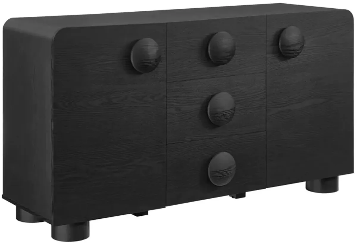 Sonnet  57"  Sideboard Storage Cabinet Black