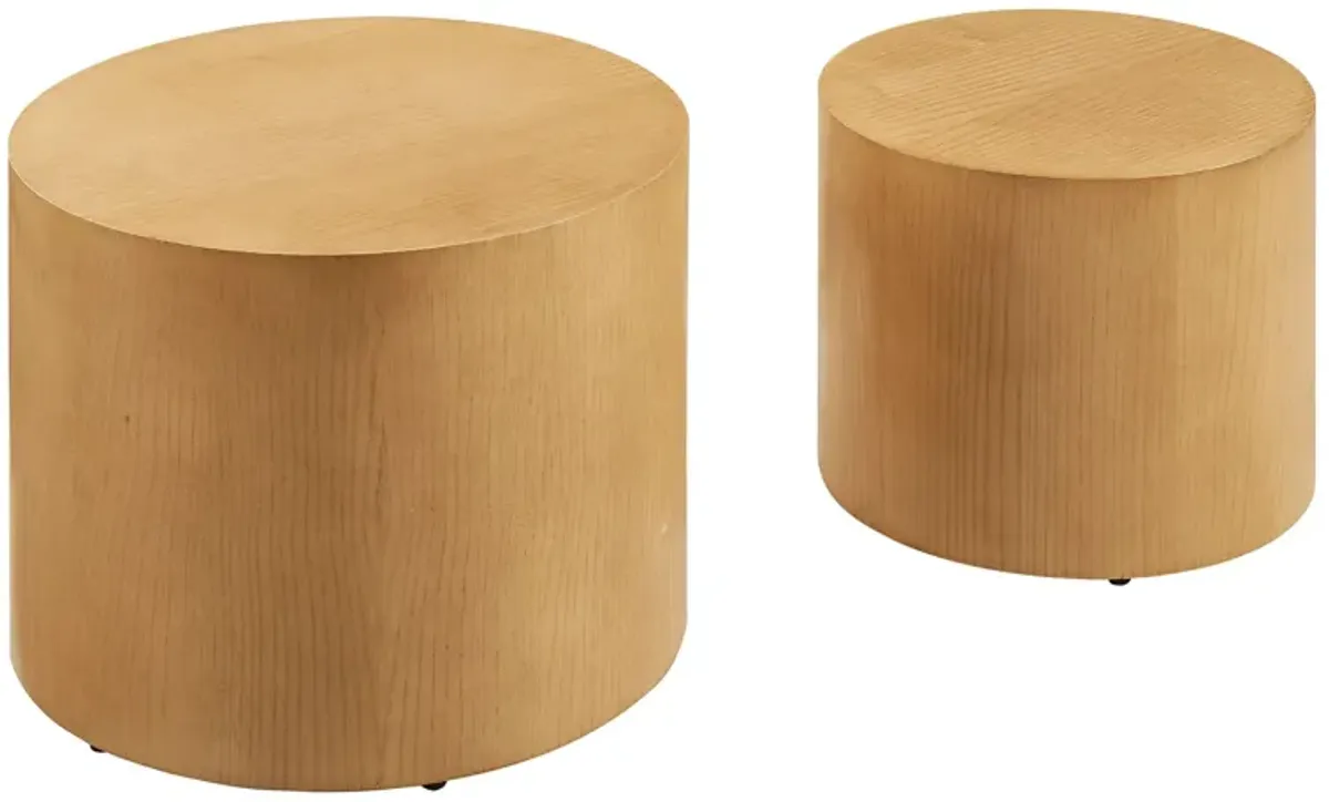 Amani  Round Nesting  Coffee Tables Set of 2