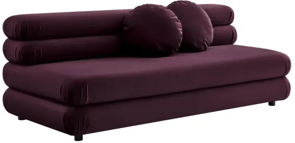 Jubilee Modular Performance Velvet Armless Loveseat by Modway Mulberry