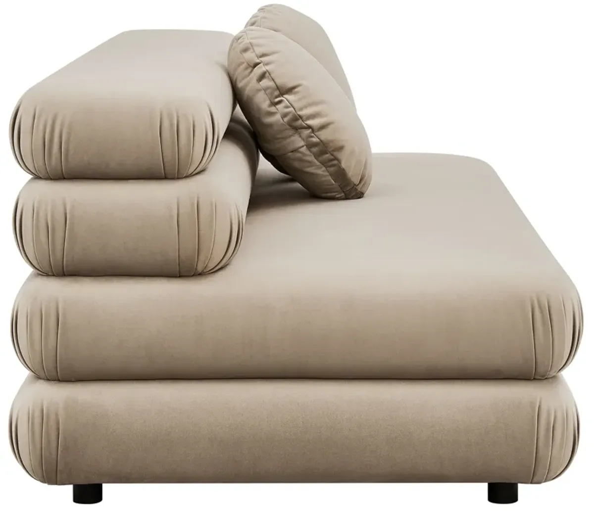 Jubilee Modular Performance Velvet Armless Loveseat by Modway