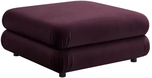 Jubilee Modular Performance Velvet Ottoman by Modway Mulberry