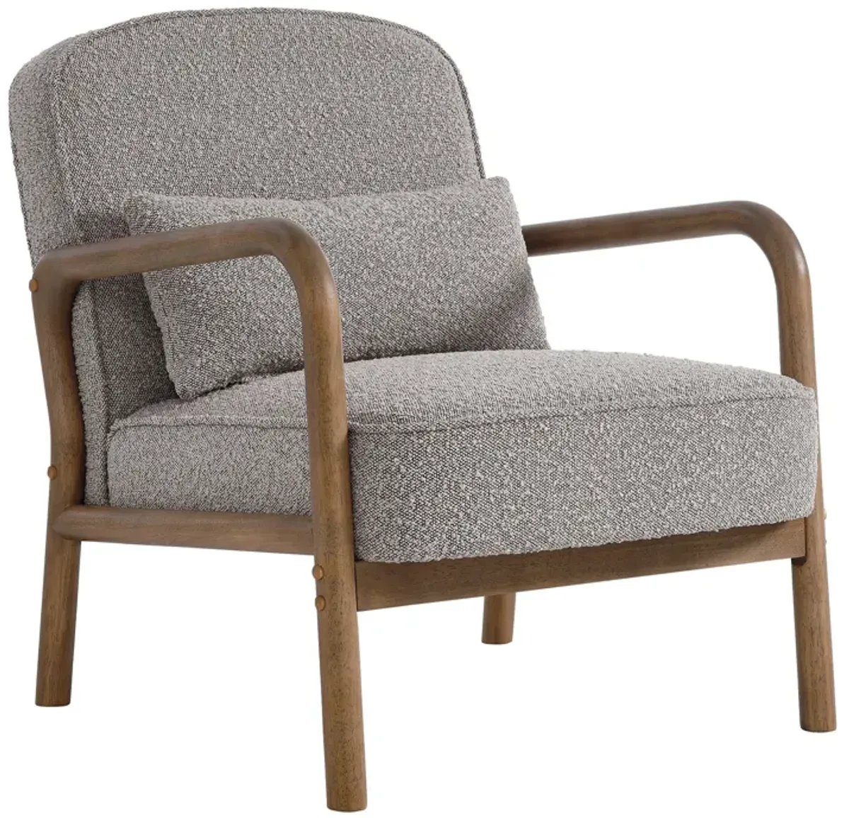 Charlie   Boucle Upholstered Armchair Taupe