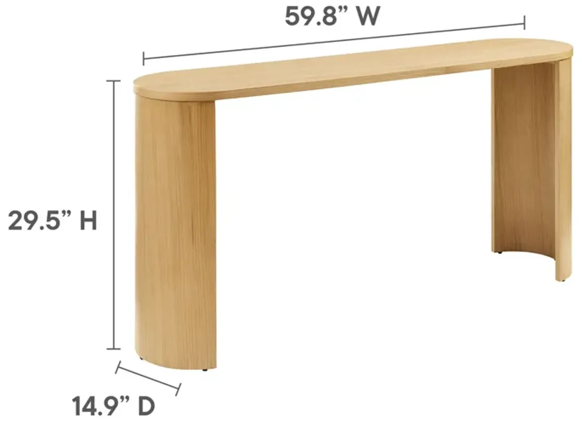 Aspect Oval Wood Entryway Console Table by Modway