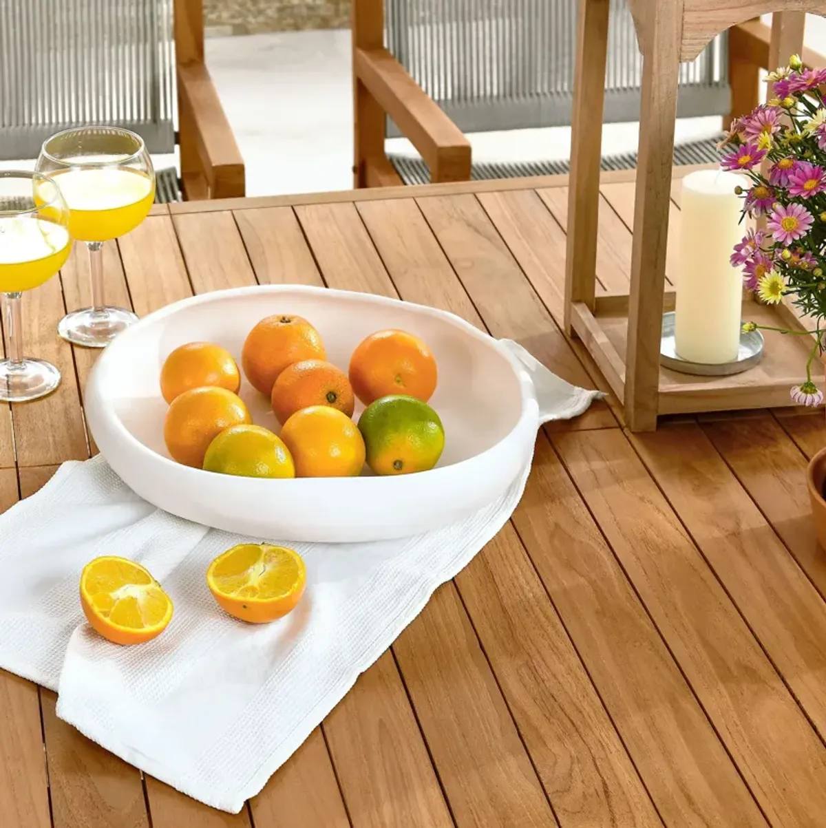 Vienna 7-Piece Outdoor Patio Teak and Rope Dining Set with Armchairs by Modway