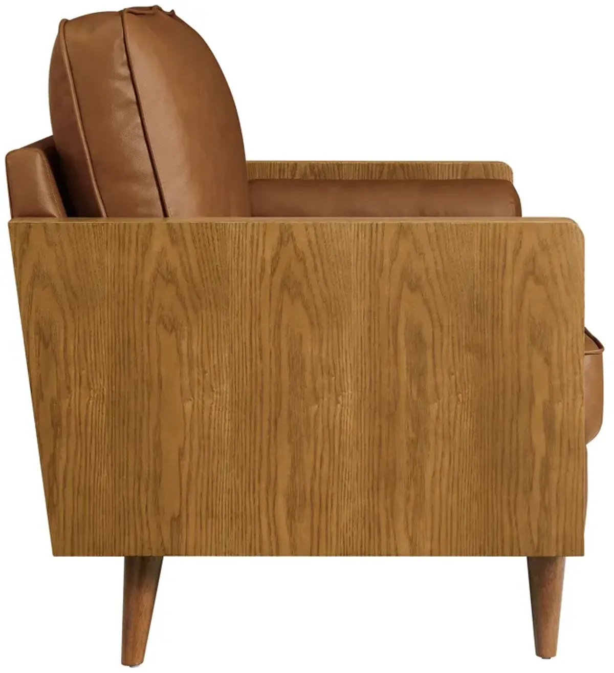 Kellan Loveseat by Modway Walnut Tan