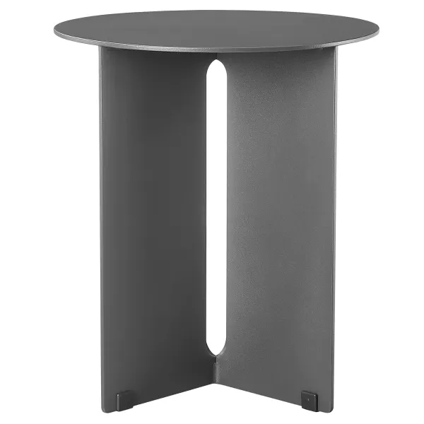 Tecton Outdoor Patio Aluminum Side Table by Modway Charcoal