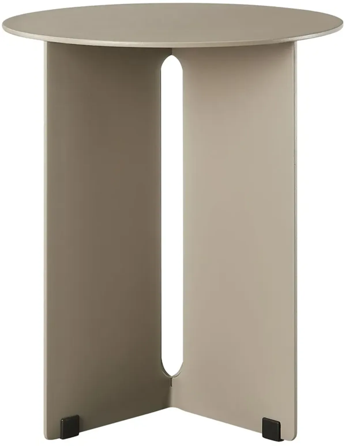 Tecton Outdoor Patio Aluminum Side Table by Modway Khaki