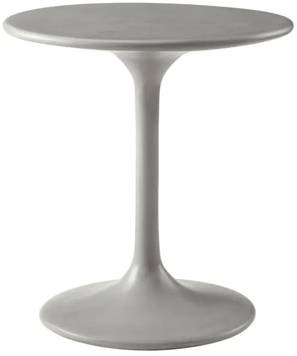 Esme Outdoor Patio Outdoor Patio Concrete Side Table by Modway Gray