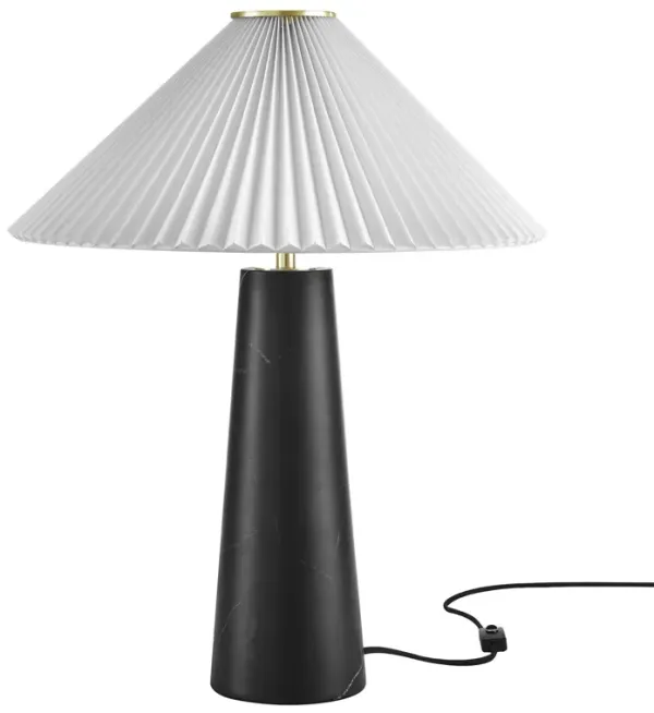 Nera Marble Table Lamp by Modway Black