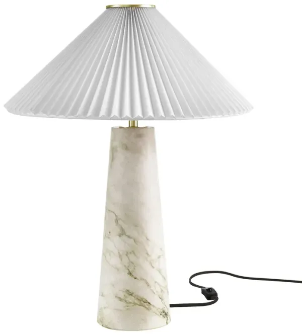 Nera Marble Table Lamp by Modway White