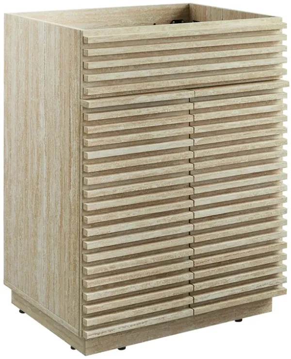 Render 18" and 24" Bathroom Cabinets Basin Not Included by Modway 24" / Travertine