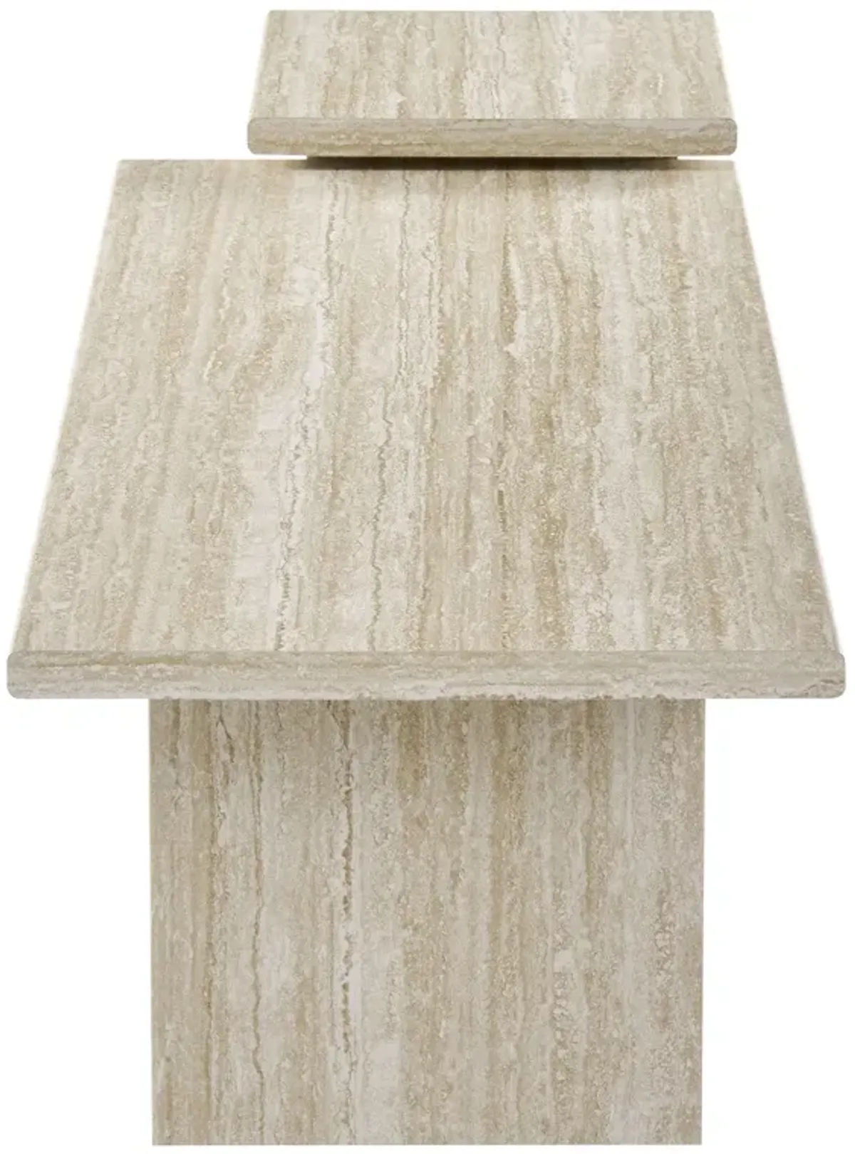 Render Nesting Coffee Tables Set of 2 by Modway Travertine