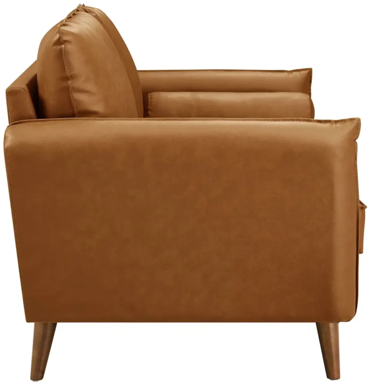 Revive Upholstered Vegan Leather Loveseat by Modway