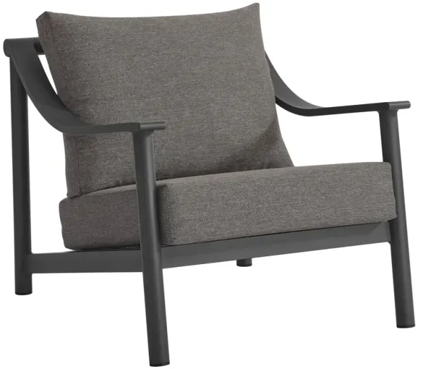Terrace Outdoor Patio Aluminum Accent Armchair by Modway Carbon Graphite