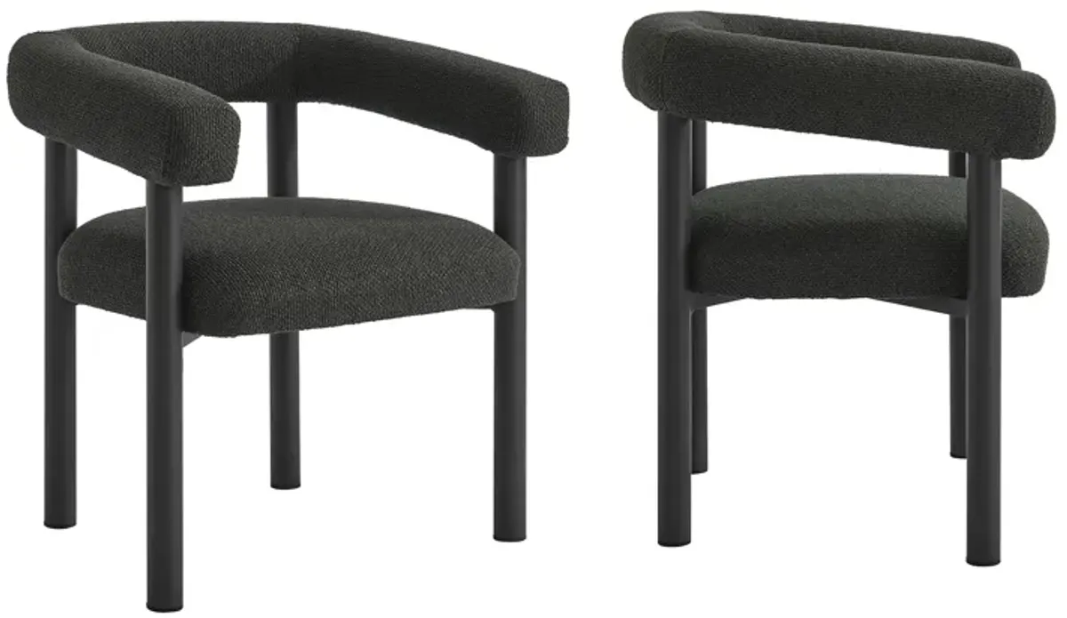 Nautica Outdoor Patio Aluminum Dining Armchairs Set of 2 by Modway Ivory Taupe