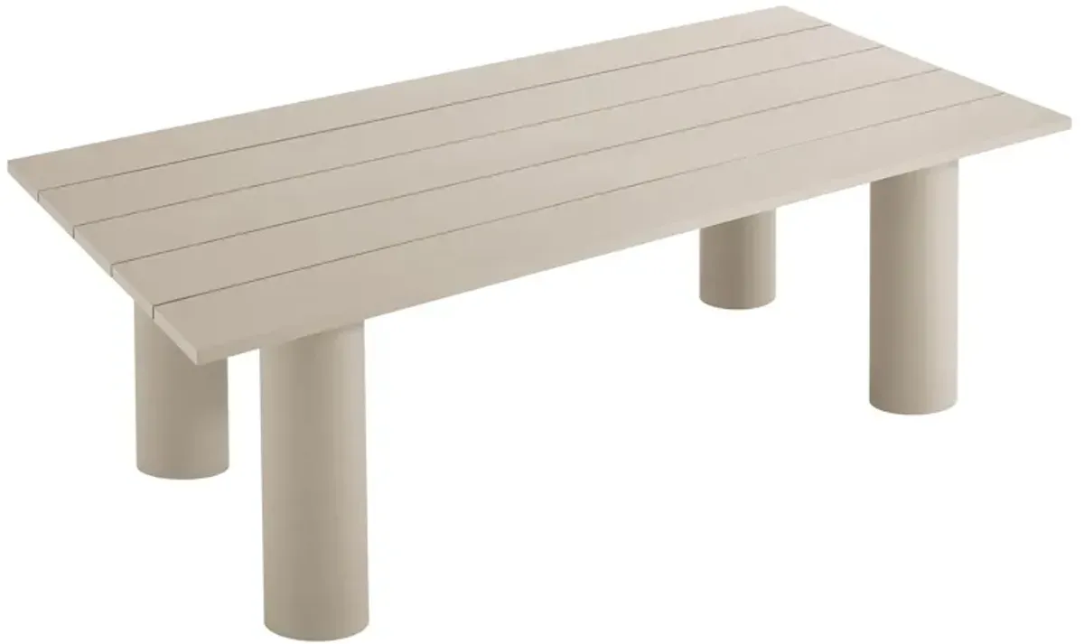 Nautica Outdoor Patio 87" Rectangular Aluminum Dining Table by Modway