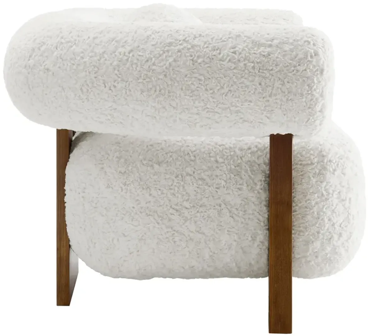 Jace Faux Fur Fabric Accent Chair by Modway