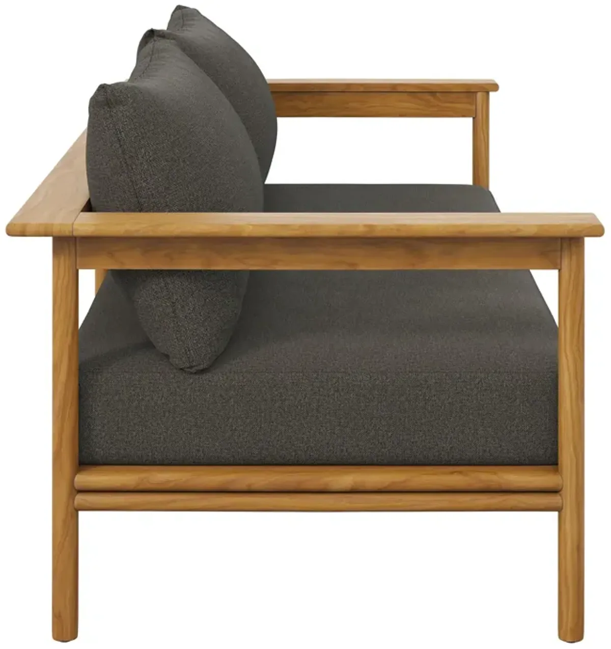 Wren Outdoor Patio Teak Wood Sofa by Modway