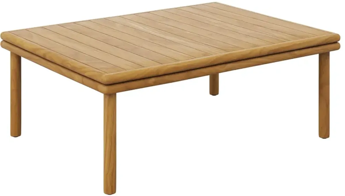 Wren Outdoor Patio Teak Wood Coffee Table by Modway Natural