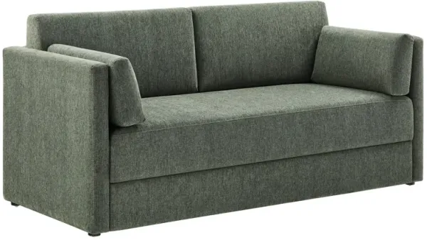Linden Upholstered Heathered Chenille Sofa by Modway Eucalyptus