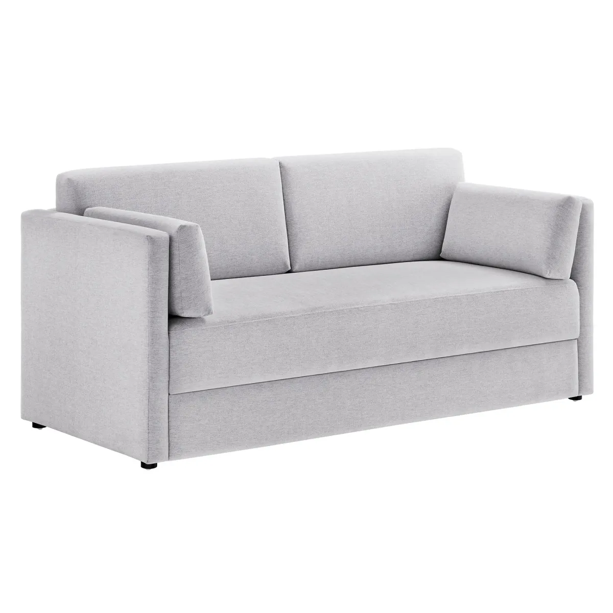 Linden Upholstered Heathered Chenille Sofa by Modway Newsprint