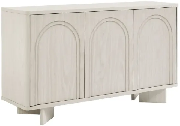 Flux Arched 3-Door Sideboard by Modway White Wash