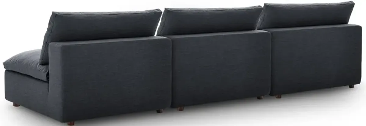 Commix Down Filled Overstuffed 3-Piece Armless Sectional Sofa by Modway