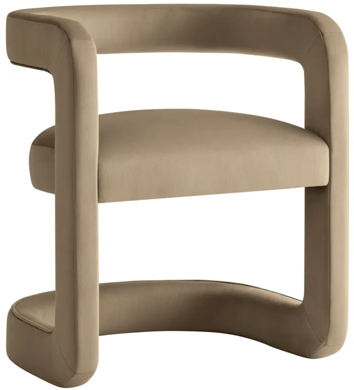 Winslow Barrel Performance Velvet Dining Chair  by Modway Taupe