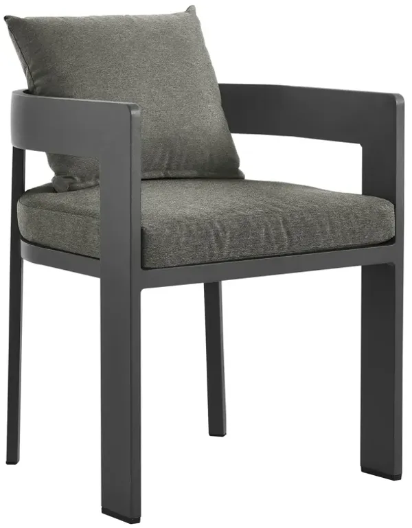 Tahoe Outdoor Patio Aluminum Dining Chair by Modway Gray Charcoal