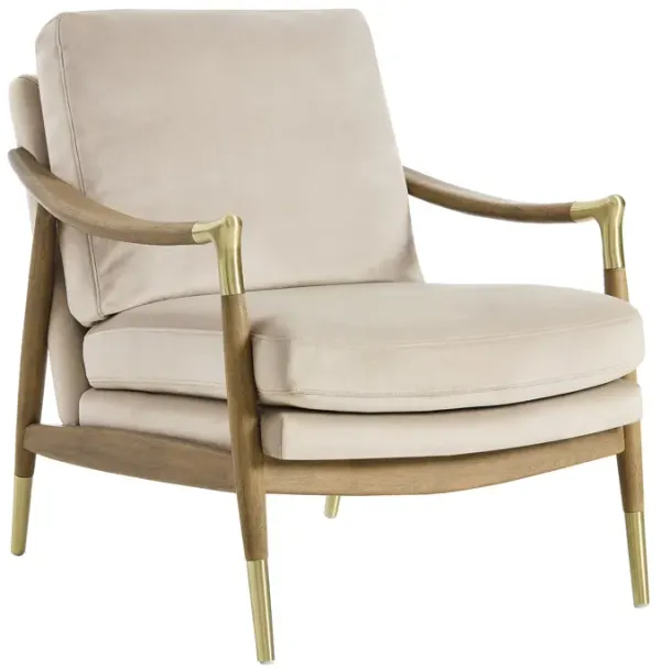 Langford Accent Armchair by Modway Almond Walnut